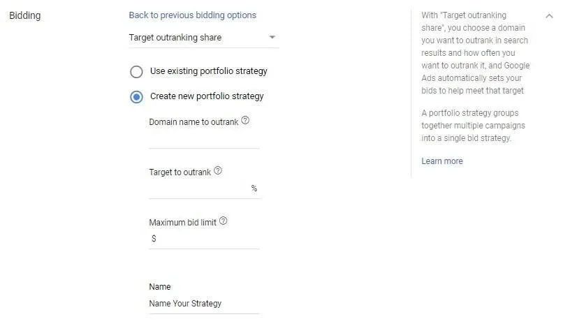 Target-outranking-share